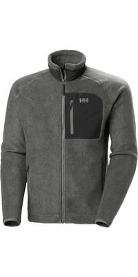 2024 Helly Hansen Mens Panorama Pile Fleece Block Jacket 49460 - Concrete